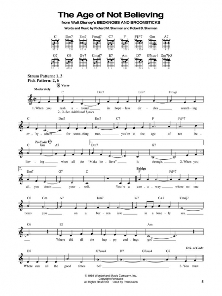 The Disney Songs Book Easy Guitar