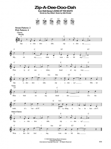 The Disney Songs Book Easy Guitar