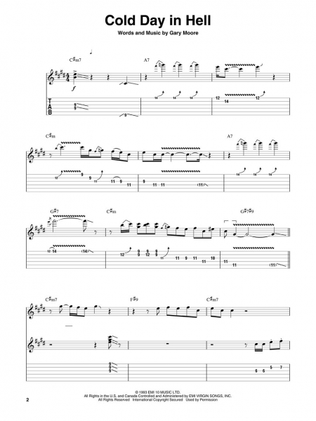 Gary Moore Guitar Play-Along Volume 139