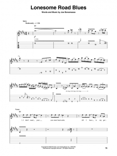 Joe Bonamassa Guitar Play-Along Volume 152