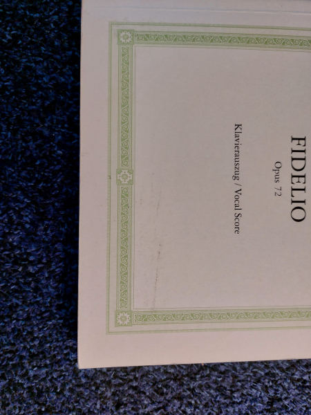 Beethoven Fidelio Klavierauszug
