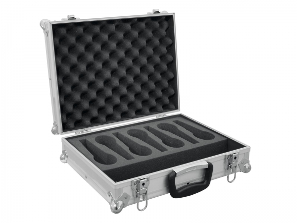 Roadinger Mikrofon-Case Road 7 Mikrofone silber