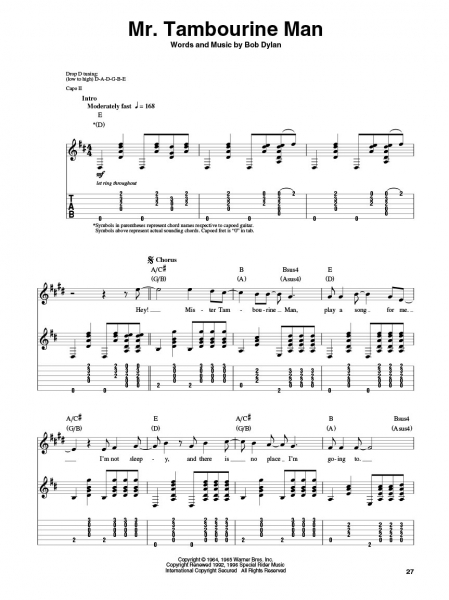 Bob Dylan Guitar Play-Along Volume 148