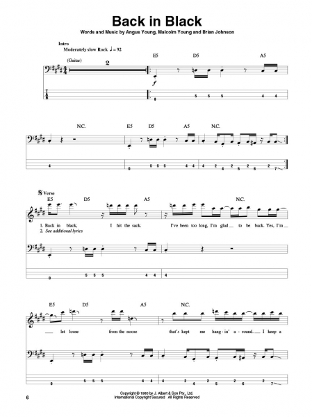 AC/DC Bass Play-Along Volume 40