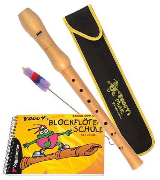 Voggy's Blockflöten-Set »Barocke Griffweise«