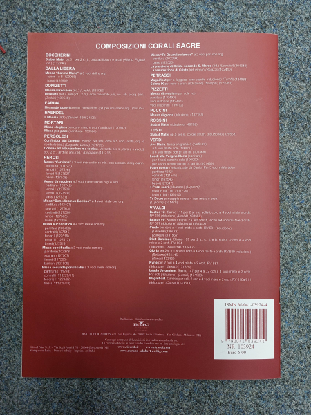 Verdi Nabucco Gefangenenchor Chor mit Klavier; italienisch