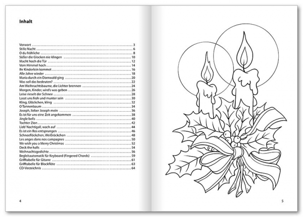 Die schönsten Weihnachtslieder mit CD