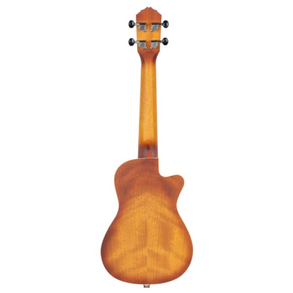 Ortega RUDAWN-CE-L Sunburst Satin Konzert Ukulele mit Tonabnehmer Lefthand !!!