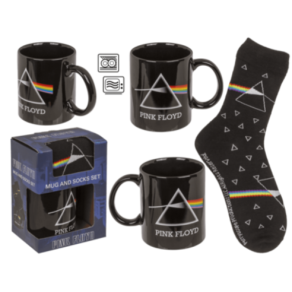 Geschenkset „Pink Floyd“ – Becher & Socken