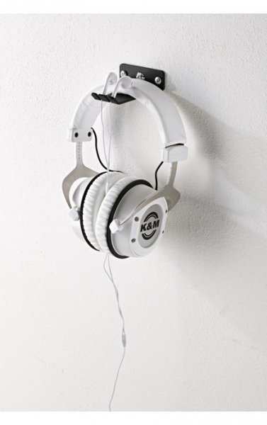 K & M 16311 Kopfhörer-Wandhalter - schwarz