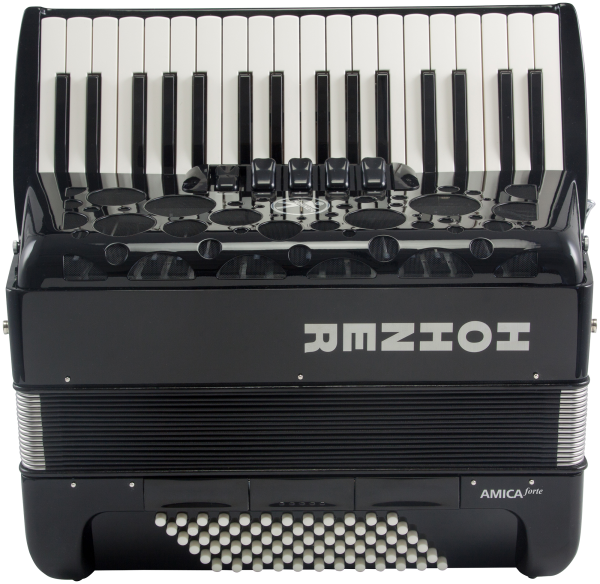 HOHNER Amica Forte, 72 Bass, schwarz