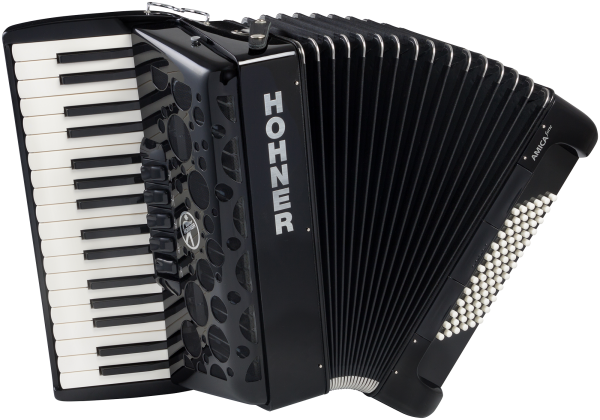 HOHNER Amica Forte, 72 Bass, schwarz