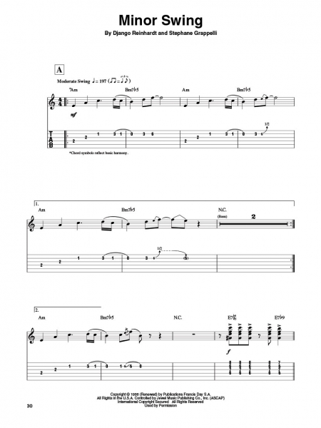 Django Reinhardt Guitar Play-Along Volume 144