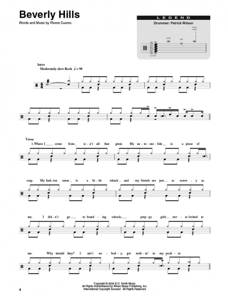 Weezer Drum Play-Along Volume 21