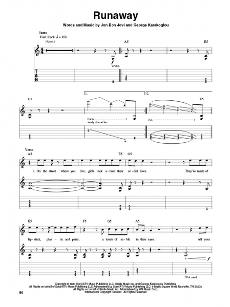 Bon Jovi Guitar Play-Along Volume 114
