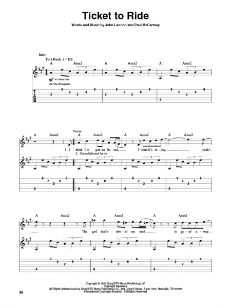 The Beatles Guitar Play-Along Volume 25