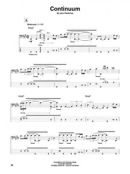 Jaco Pastorius Bass Play-Along Volume 50