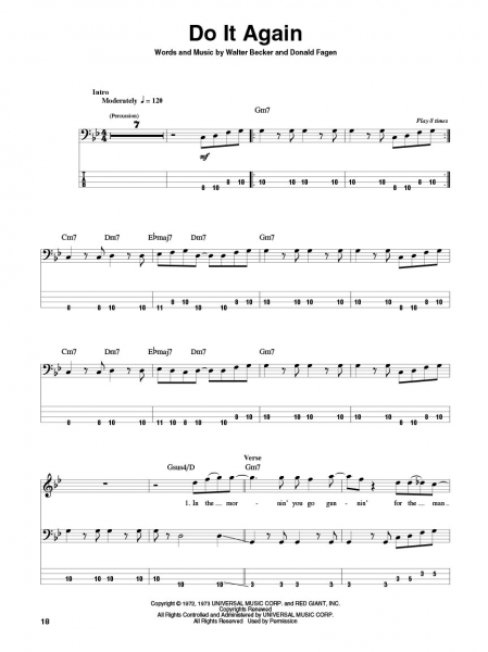 Steely Dan Bass Play-Along Volume 19