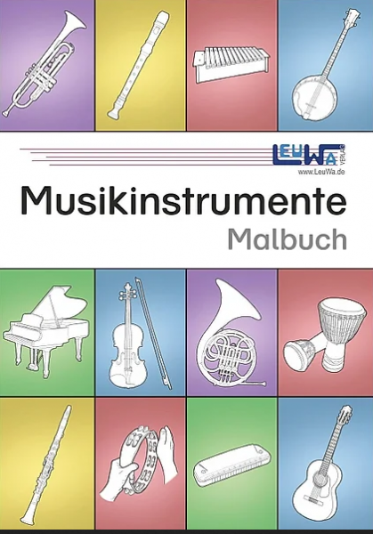 Musikinstrumente Malbuch