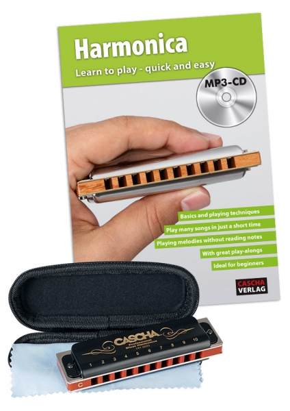 Cascha Professional Blues Mundharmonika Set