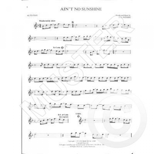 101 popular songs Altsaxophon