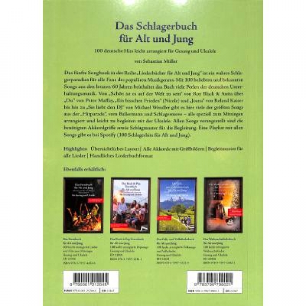 Das Schlagerbuch für Alt und Jung Ukulele