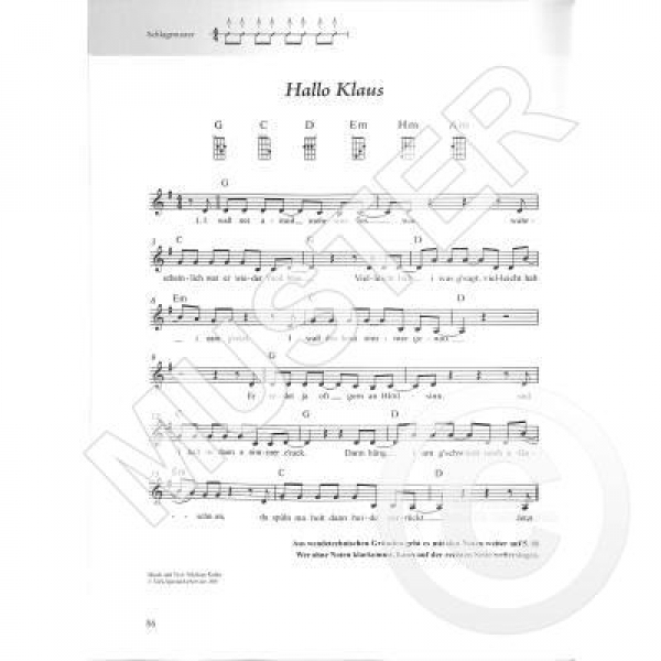 Das Schlagerbuch für Alt und Jung Ukulele