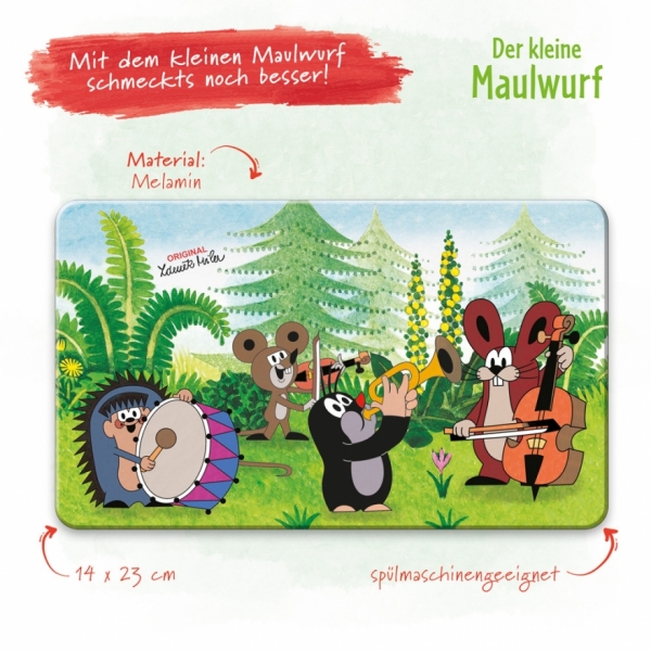 Der kleine Maulwurf Brettchen Musiker