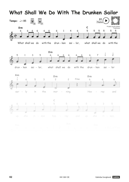 Kalimba Songbook