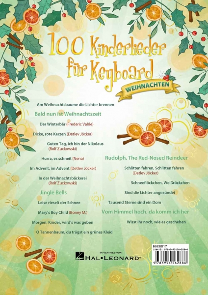 100 Kinderlieder für Keyboard - Weihnachten
