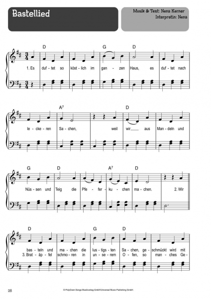 100 Kinderlieder für Klavier - Weihnachten