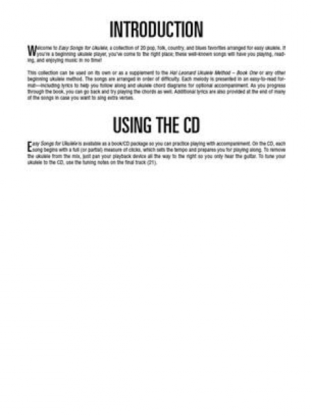 Easy Songs for Ukulele