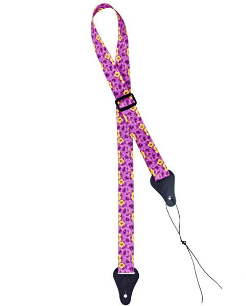 Ortega Ukulelengurt "Purple Flower"