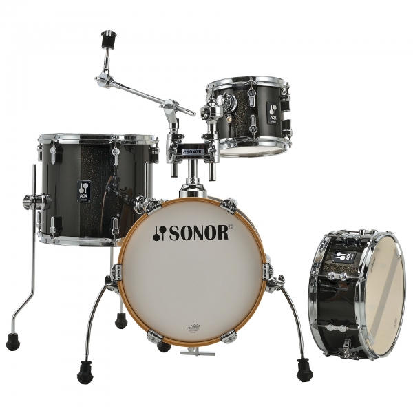 Sonor AQX 14" Black Midnight Sparkle Micro Shell Set