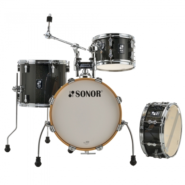 Sonor AQX 16" Black Midnight Sparkle Jungle Shell Set