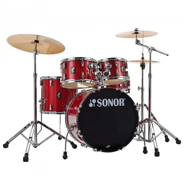 Sonor AQX 20" Red Moon Sparkle Studio Drumset