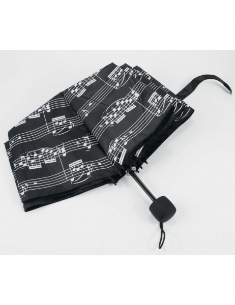 Taschenschirm Notenzeilen schwarz