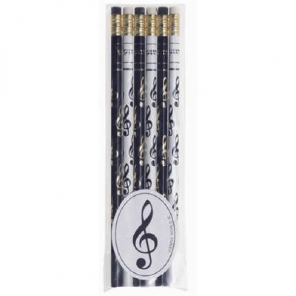Bleistift Violinschlüssel (6 Stück)