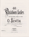 Sevcik: Opus 3 Violine, 40 Variationen für Violine