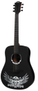 LAG Westerngitarre "Wings of Hell" Dreadnought, Highgloss schwarz - streng limitiert !!!